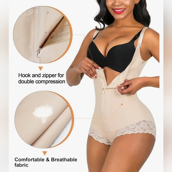 NEW SHAPERX Shapewear for Women Tummy Control  Body Shaper Zipper - Picture 3 of 10